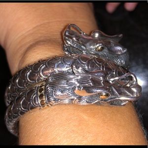 John Hardy “Legends Naga” double coil bracelet
